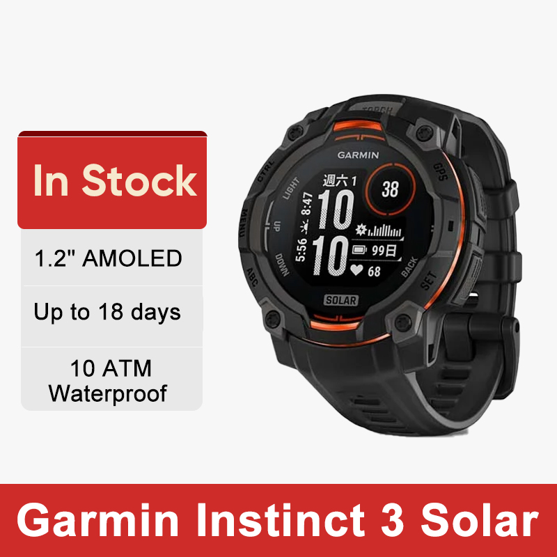 Health Wellness Activities - Garmin Instinct 3 Solar LAYAR AMOLED