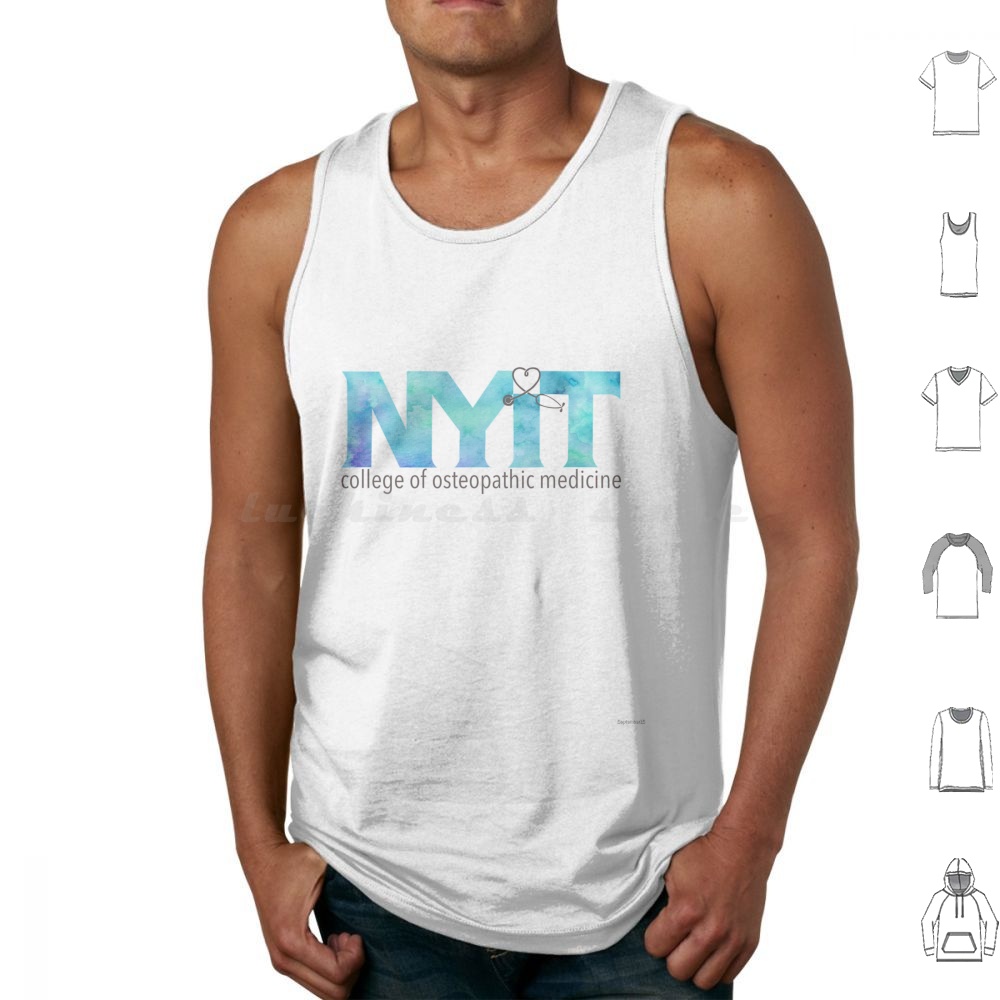 Health Wellness New York - Nyitcom-Blue Watercolor Tank Top Rompi Tanpa