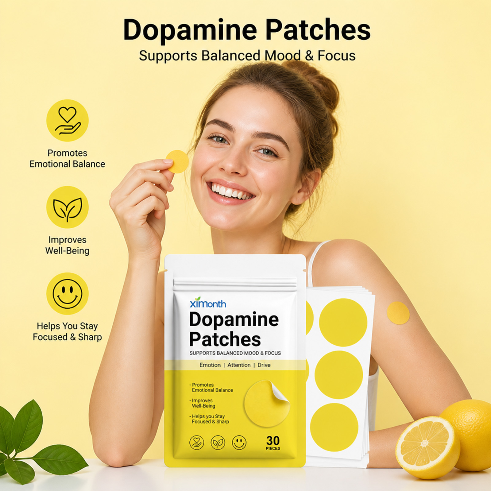 Health Wellness Vitality - Plester Dopamin Peningkat Vitalitas, Peningkat Mood