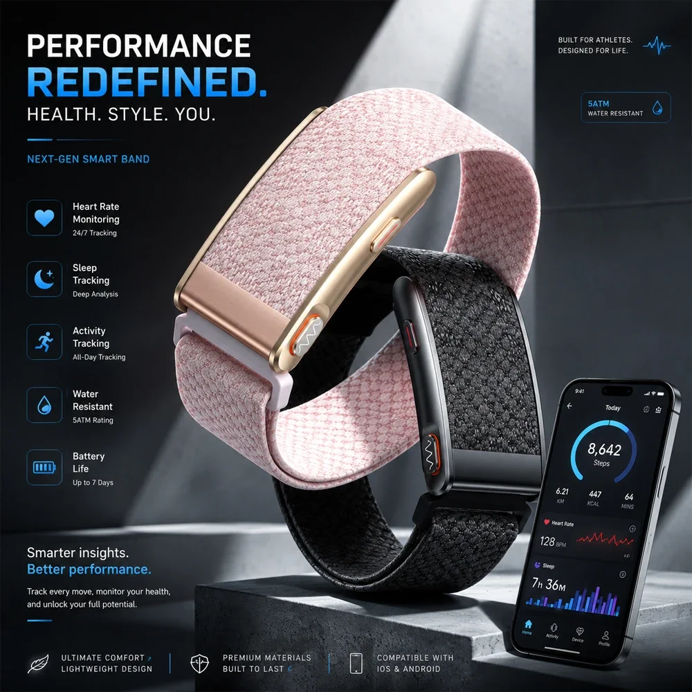 Health Wellness App - Jam Tangan Pintar Tanpa Layar Terbaru