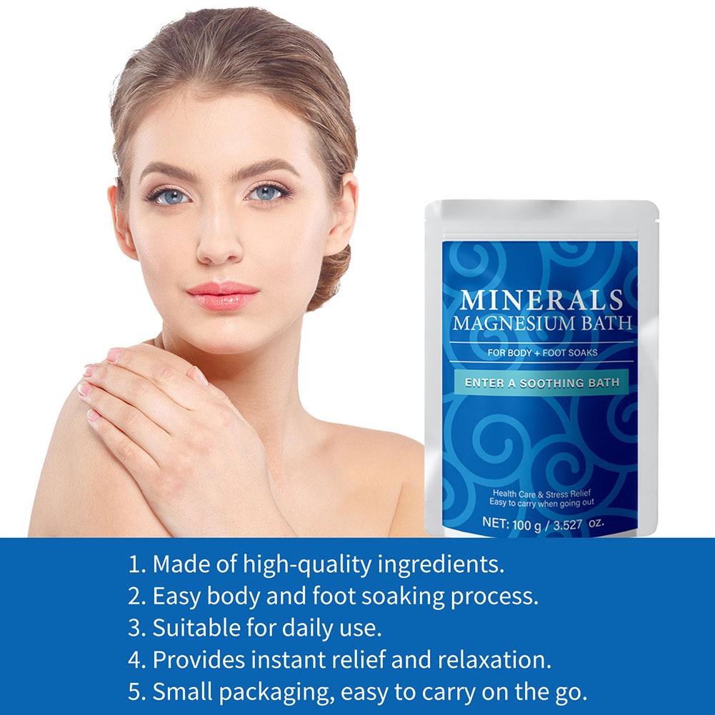 Bath Salts Magnesium - 100g Garam Mandi Magnesium Organik USDA