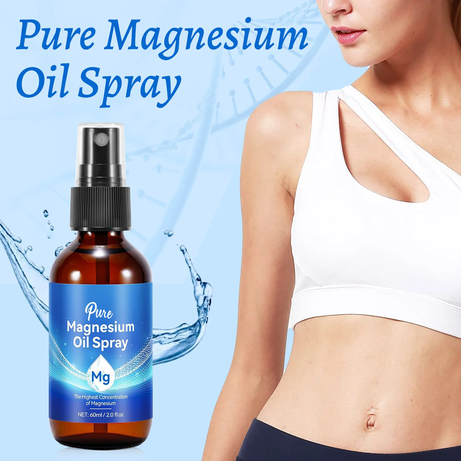 Semprotan Minyak Magnesium 60m - Bath Salts Magnesium ulasan dan harga