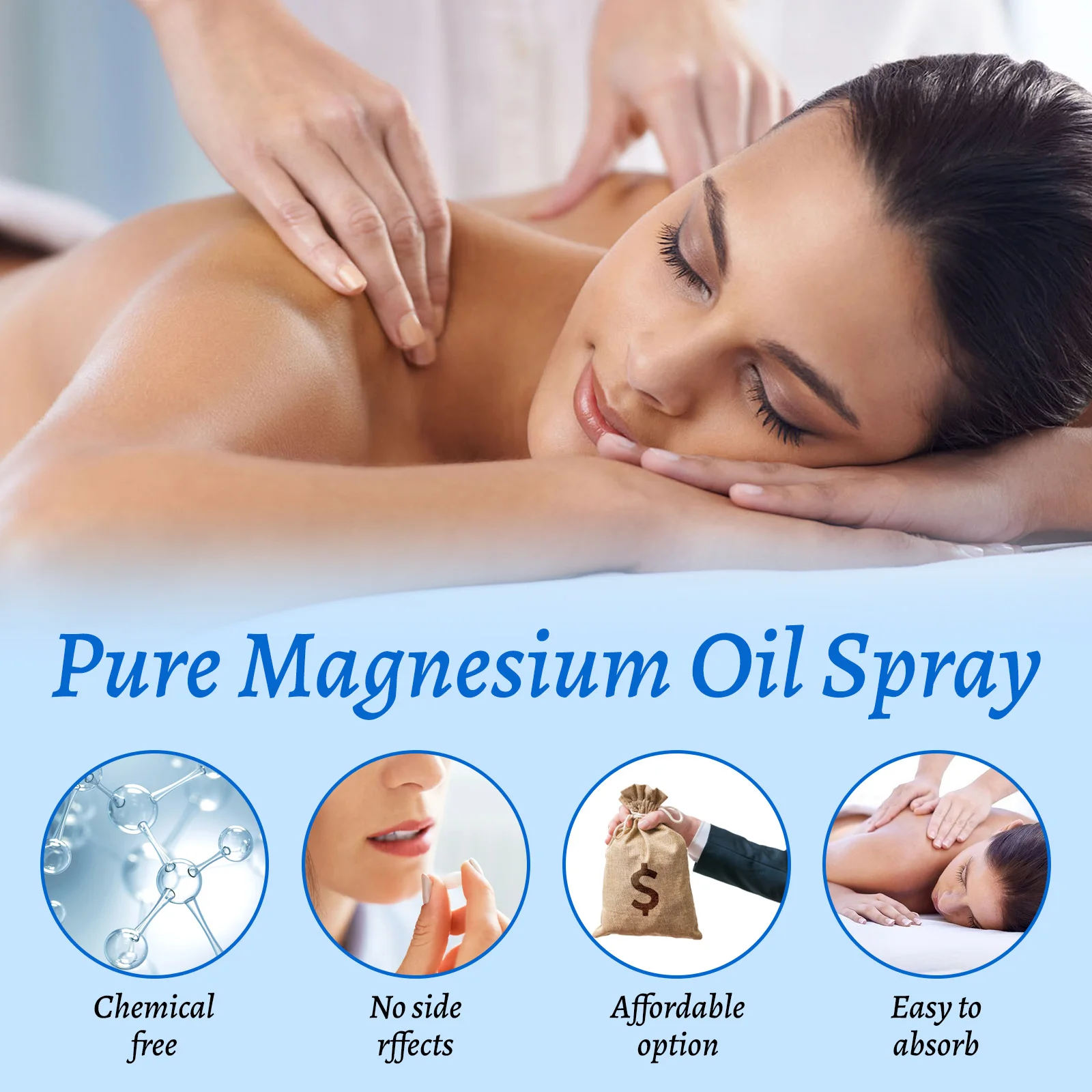 Semprotan Minyak Magnesium 60m - Bath Salts Magnesium ulasan dan harga
