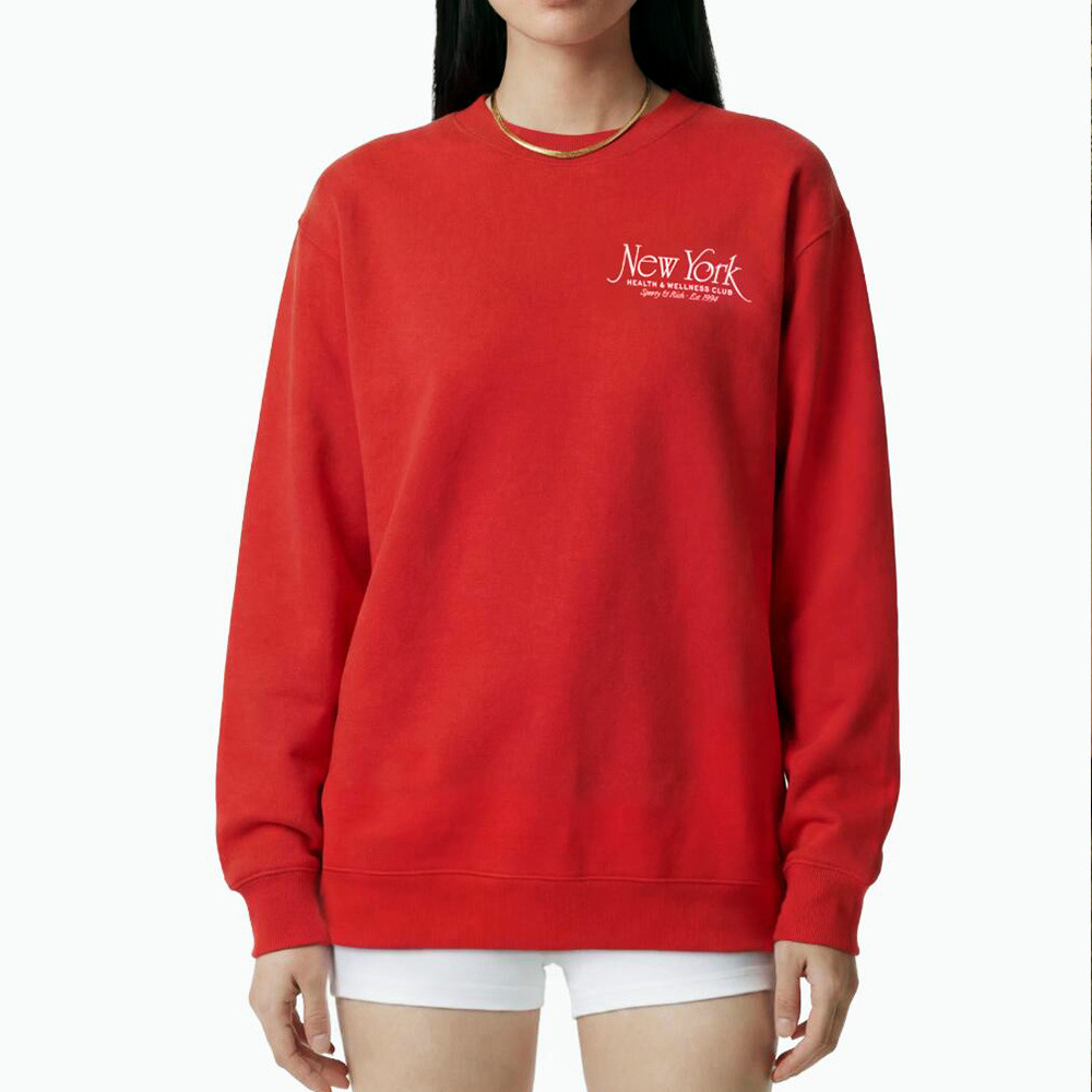 Kaos Wanita Merah New York Hea - Health Wellness New York ulasan dan harga