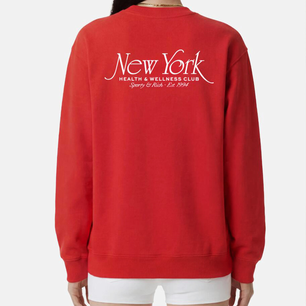 Kaos Wanita Merah New York Hea - Health Wellness New York ulasan dan harga