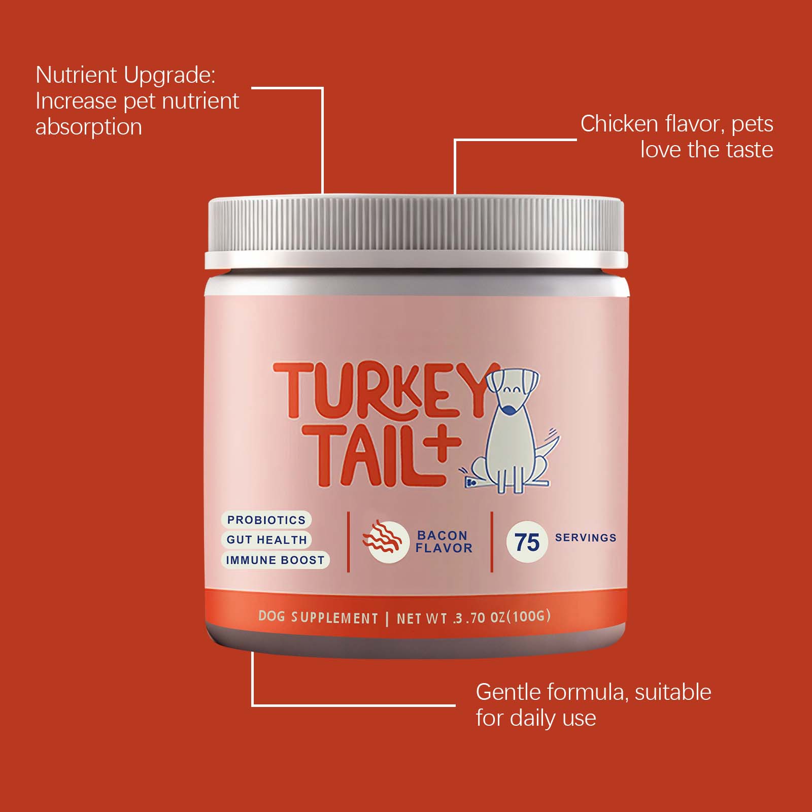 Bubuk Probiotik Anjing Menduku - Health Wellness Vitality ulasan dan harga