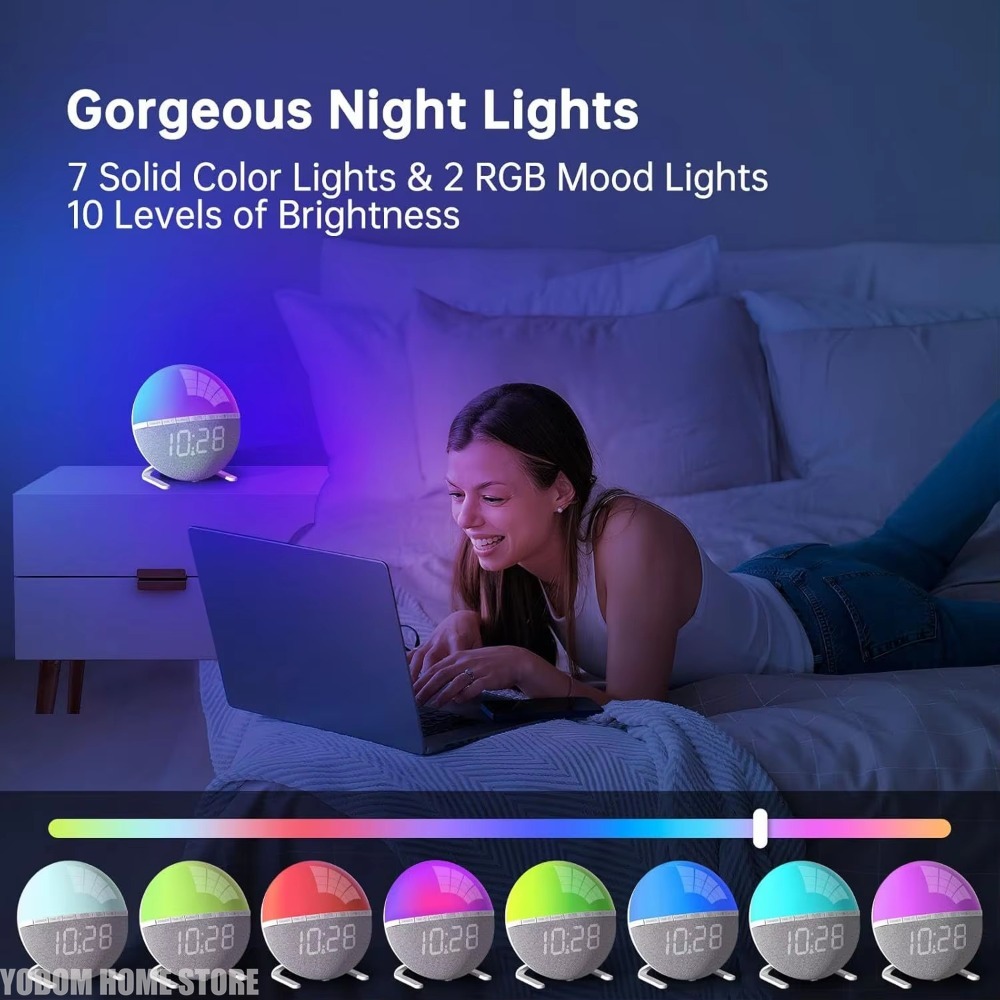 Jam Alarm Matahari Terbit deng - White Noise Machine Sleep ulasan dan harga