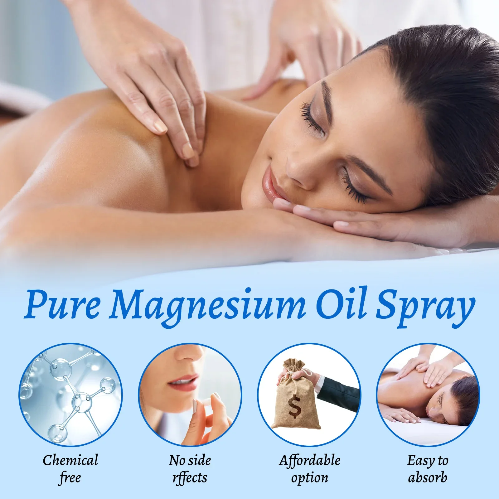 Semprotan Minyak Magnesium 60m - Bath Salts Magnesium ulasan dan harga
