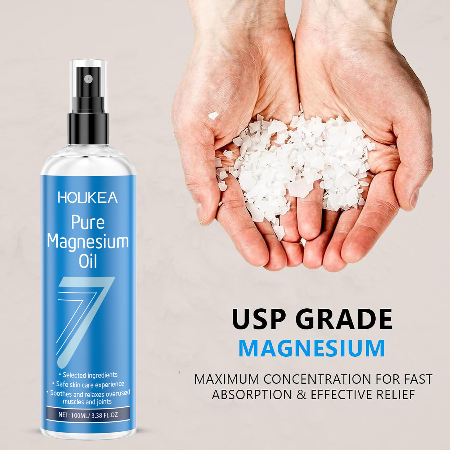 Semprotan Minyak Magnesium Mur - Bath Salts Magnesium ulasan dan harga