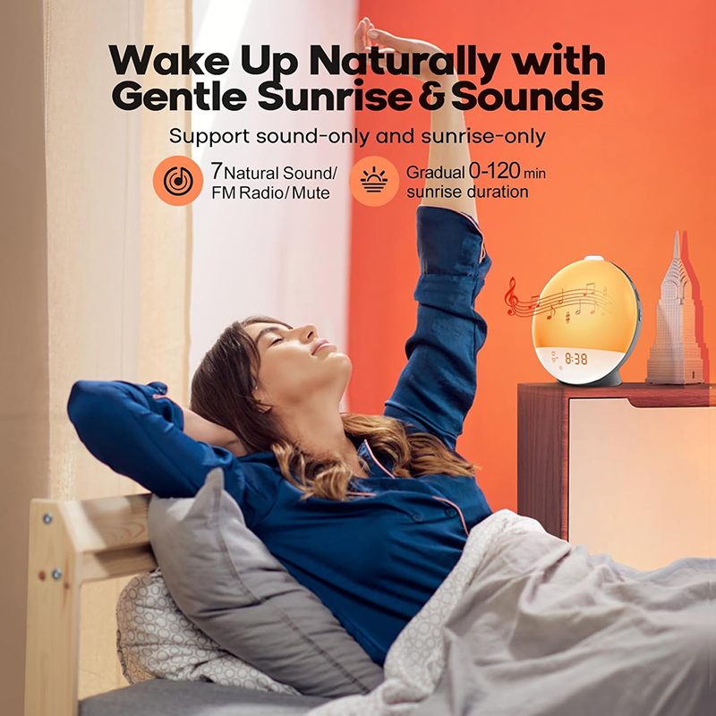 Jam Alarm Lampu Bangun dengan  - White Noise Machine Sleep ulasan dan harga
